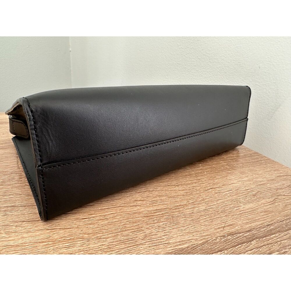 NWT Minor History The Line Shoulder Bag Black Leather Small Timeless Purse - Picture 7 of 11